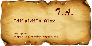 Téglás Alex névjegykártya