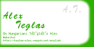 alex teglas business card